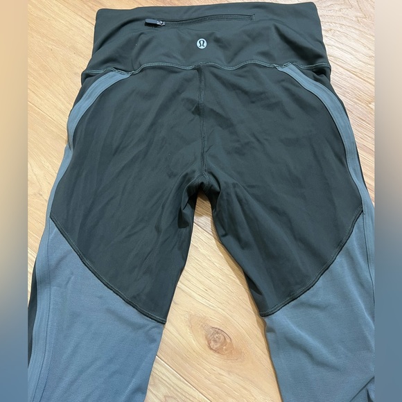 NWOT Lululemon Zip The Line Crop 23” Dark Olive/Grey Sage - Size 6 - Picture 9 of 13